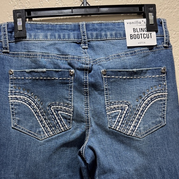 Vanilla Star Dark Blue Boot Cut Jeans - Picture 2 of 5